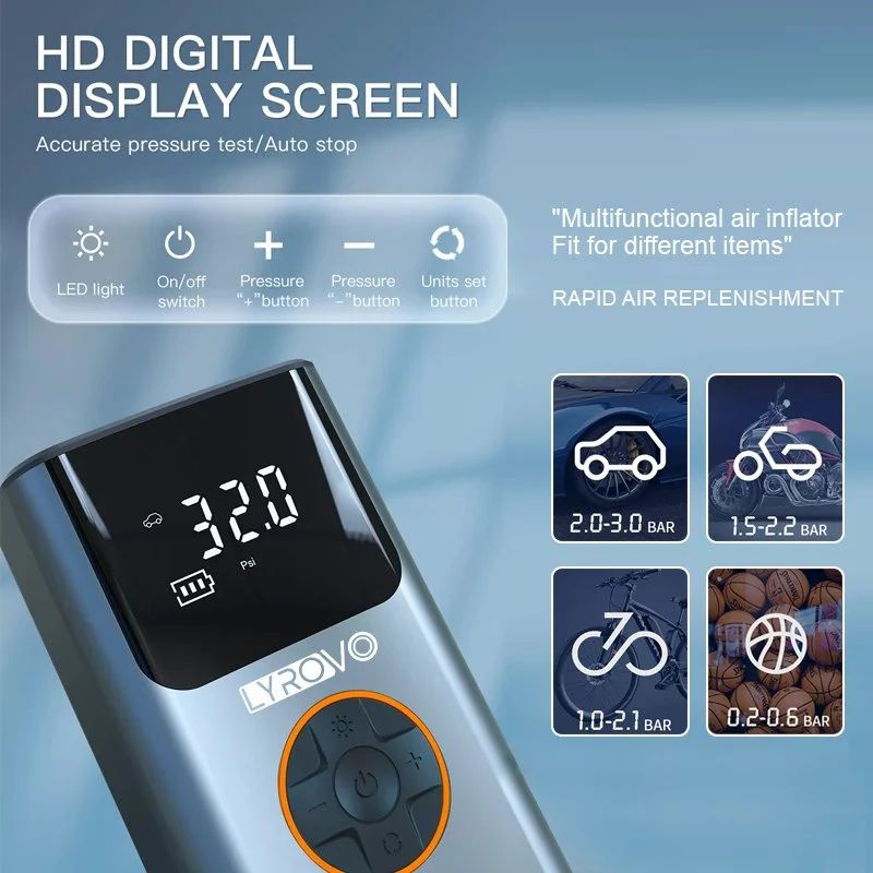 Urban Hive™ Wireless Tyre Inflator | Pump Tyres in 2 Mins (Cordless)